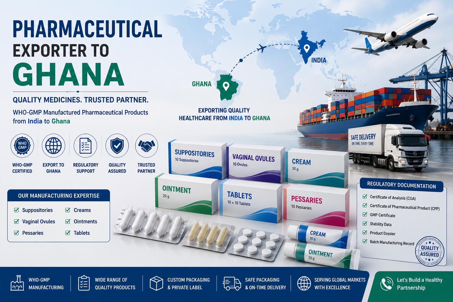 Pharmaceutical Exporter to Ghana